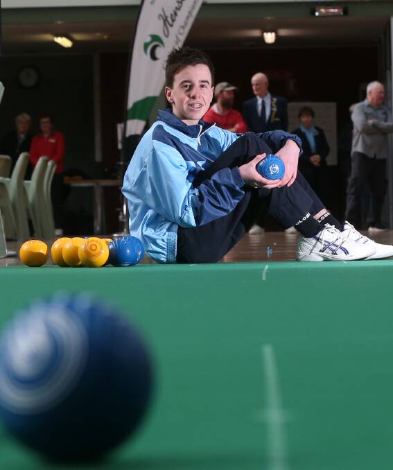 NATIONAL HONOUR: Warrnambool teenager Liam Keegan won junior boys' singles gold at the Australian Indoor Bowls Bias Championships. Victoria was the best performed state. Picture: Vicky Hughson