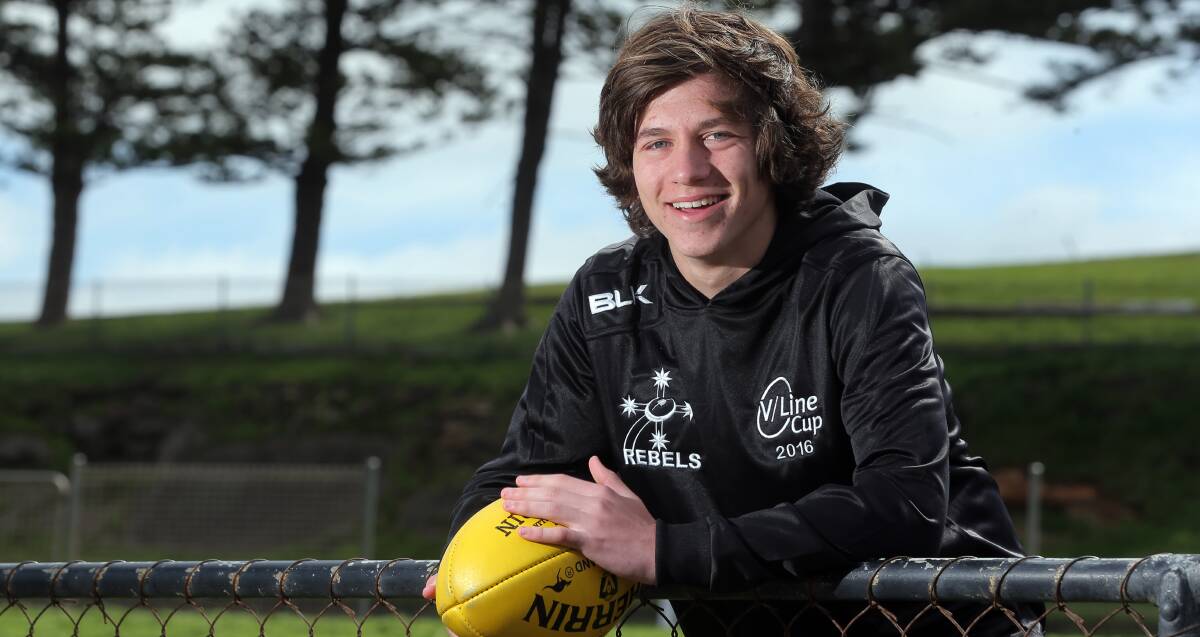 PATHWAY CHANCE: South Warrnambool teenager Ethan 'EJ' Harvey will play in the V/Line Cup in Moe alongside some of his Rooster teammates. Picture: Rob Gunstone