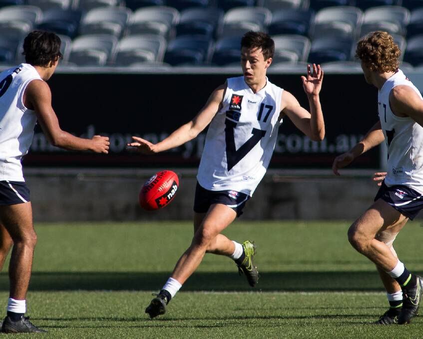 SMOOTH-MOVER: South Warrnambool teenager Hugh McCluggage impressed AFL recruiters during the under 18 national championships. Picture: Arj Giese