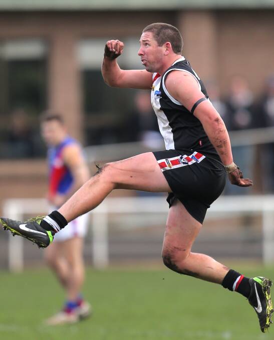 ON SONG: Koroit forward Michael Darmody kicked four goals against Terang Mortlake, taking his season tally to 25 from eight games. Picture: Amy Paton