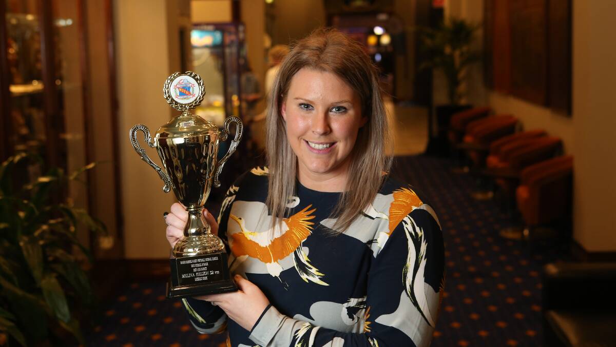 Russells Creek's Melina Kelson won the B grade best-and-fairest award. Picture: Vicky Hughson