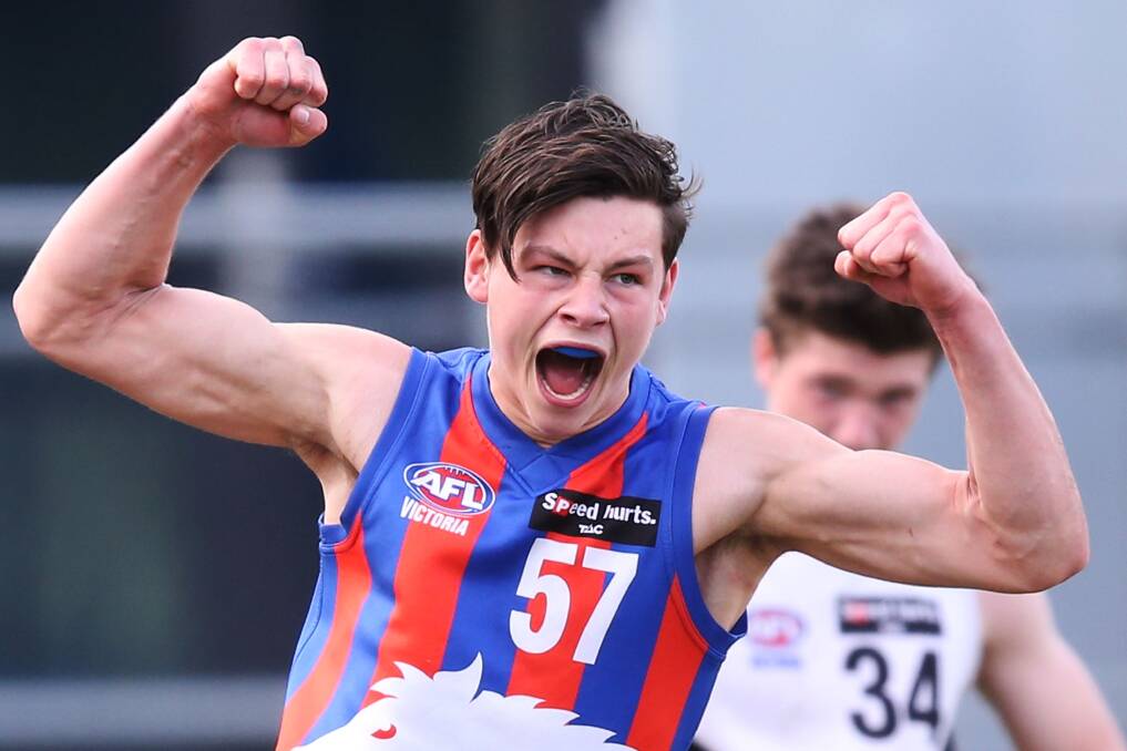 Former North Warrnambool Eagle Dion Johnstone will play in the TAC Cup grand final with Oakleigh Chargers after they defeated North Ballarat Rebels in the preliminary final on Saturday. Picture: AFL Victoria