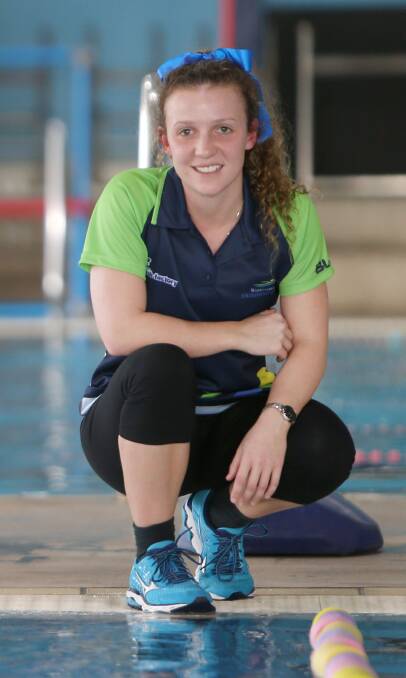 ON THE RISE: Ballarat-raised swimmer Sophie Thomas has slashed multiple seconds off her personal-best times since shifting to Warrnambool. Picture: Amy Paton