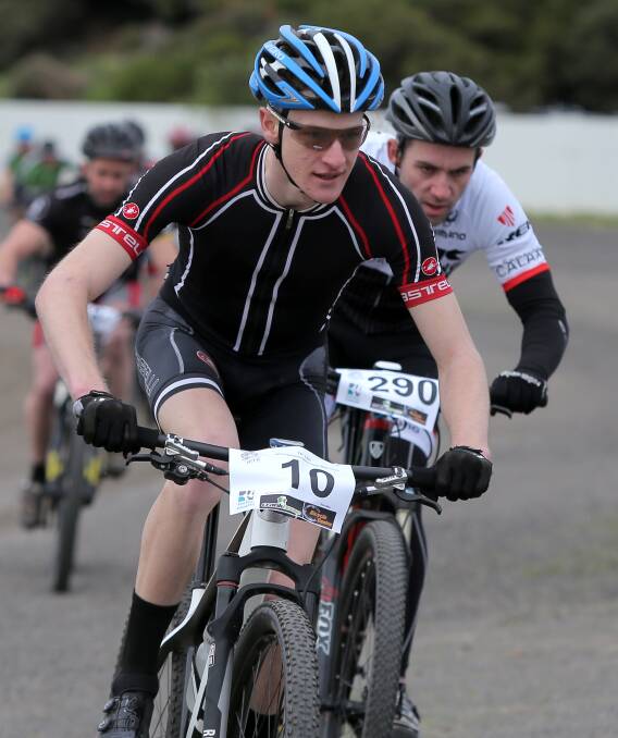 WINNER: Teenager Harrison Ernst was the only rider to complete 10 laps of the TP180 course. By winning, he became the first home-town rider to claim Warrnambool Mountain Bike Club's feature event. Picture: Rob Gunstone