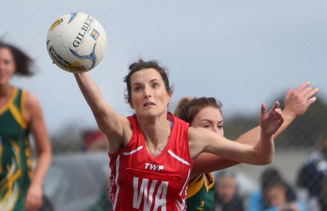 VERSATILE: Dennington midcourter Rebecca Madden is part of arguably the most versatile side in the Warrnambool and District league. Picture: Amy Paton