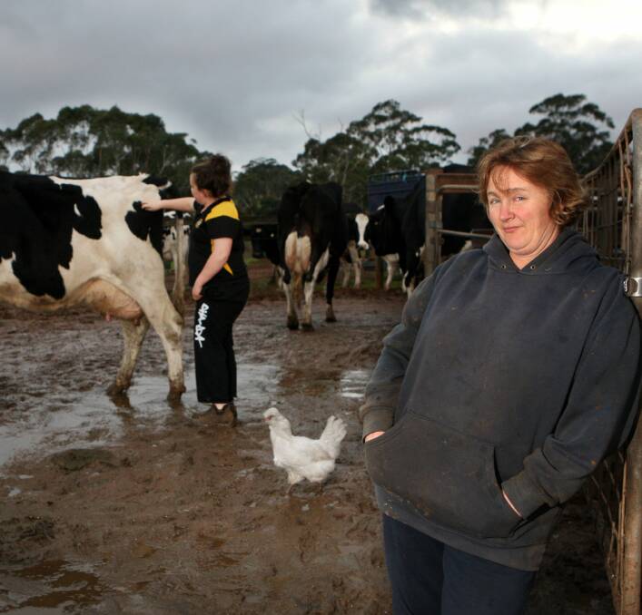 Unimpressed: Carpendeit dairy farmer Donna Edge is among local suppliers unimpressed with the offer by National Dairy Products to creditors. 