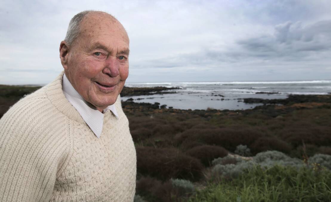 CHARACTER: The late Colwyn Martin of Port Fairy. Mr Martin passed away last Friday, aged 103. His funeral will be held on Wednesday. Picture: ROB GUNSTONE