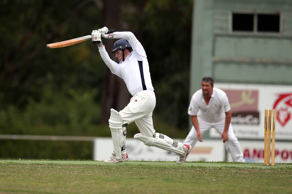 TON OF FUN: Simon Harkness scored 103 in Heytesbury Rebels' 190-run victory over Camperdown. He put on a 153-run second-wicket stand with Michael Clements.