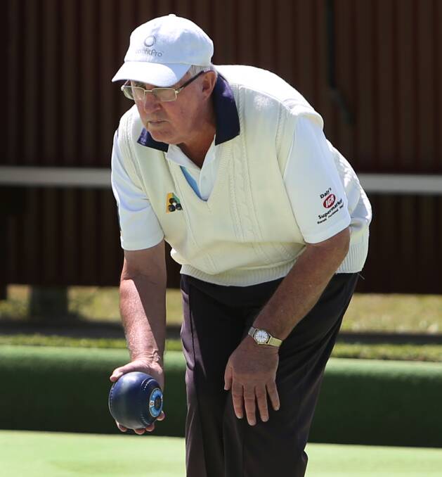 IN FORM: Koroit Blue skipper John Murnane's rink had a win in Saturday's Western District Bowls Division pennant match against Port Fairy Red.