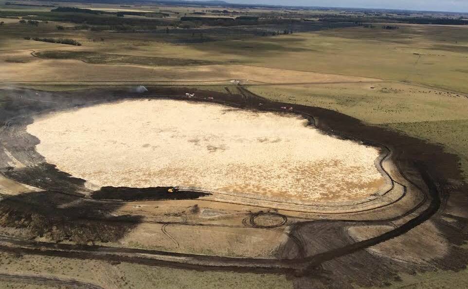 An example of a peat fire fire that can burn underground. This one occurred near the SA border in 2015.