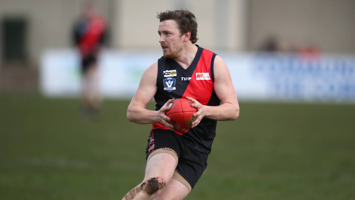 LEADING THE WAY: Cobden vice-captain Jake Evans says the Bombers are playing for each other and pride in the jumper ahead of Saturday's clash with South Warrnambool.