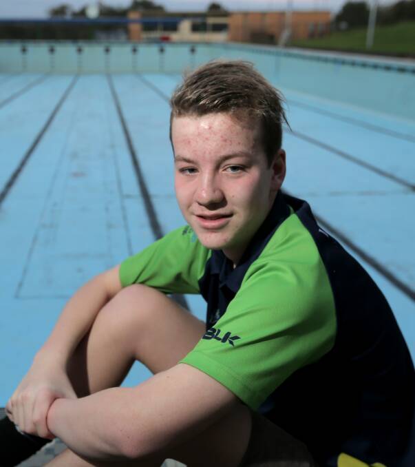 IN FORM: Robbie Gleeson will be among 20 Warrnambool Swimming Club members competing at the Victorian Age Championships, starting this weekend.