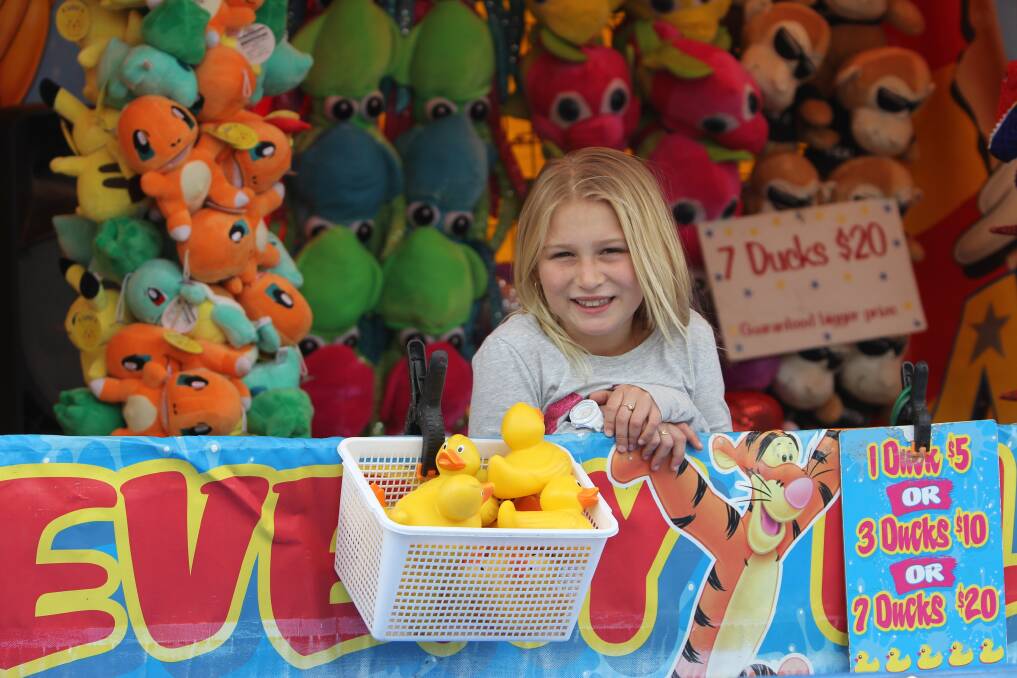 COUNTRY LIFE: Mia Chambers at the Warrnambool Show. Picture: Anthony Brady