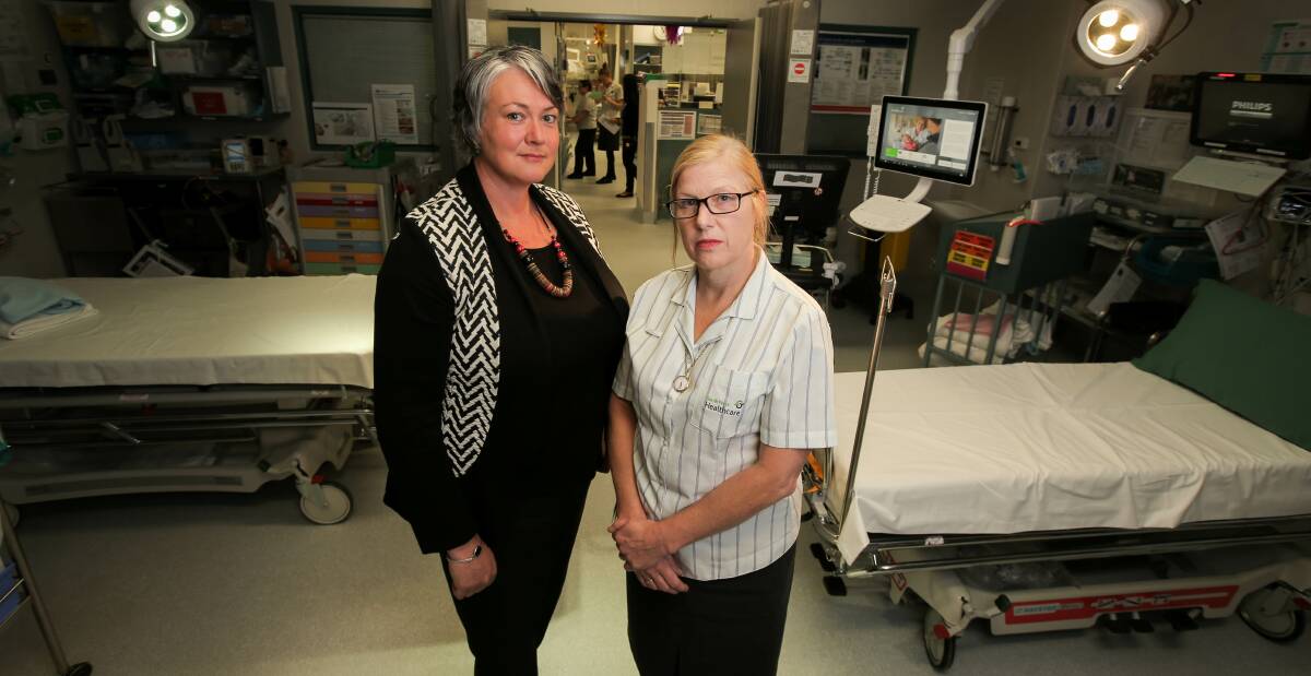 Breaking point: South West Healthcare director of medical training Jo Brown and unit manager Annette Kelson say staff are increasingly frustrated. Picture: Rob Gunstone