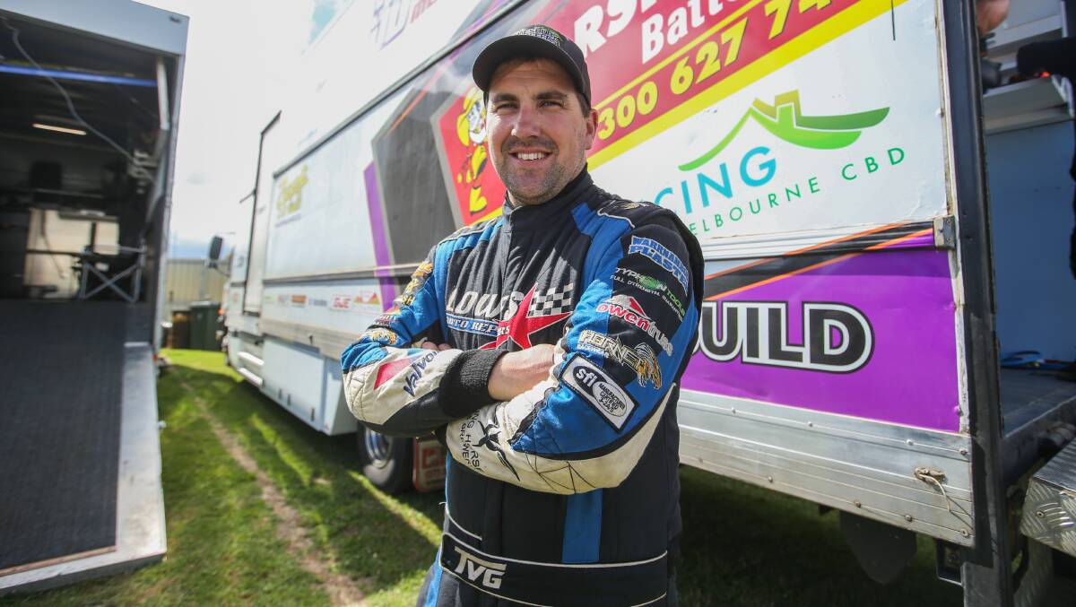 SHUFFLE: Allansford's Tim Van Ginneken is frantically building his own car to compete in his South West Conveyancing Grand Annual Sprintcar Classic Saturday heat.