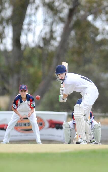 PERFORMING: Noah Ackerley recieved a positive review on his first year in SWCA division one cricket by Heytesbury captain Jeff Rosolin. Picture: Ayesha Sedgman 