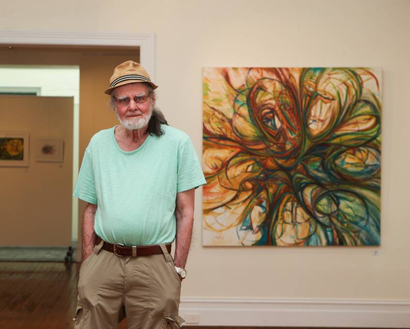 DOUBLE FANTASY: Local artist Bruce Vinall is opening his new exhibition Fantasies & Experiments at The Artery - his second big Warrnambool show in just four years. Picture: Amy Paton
