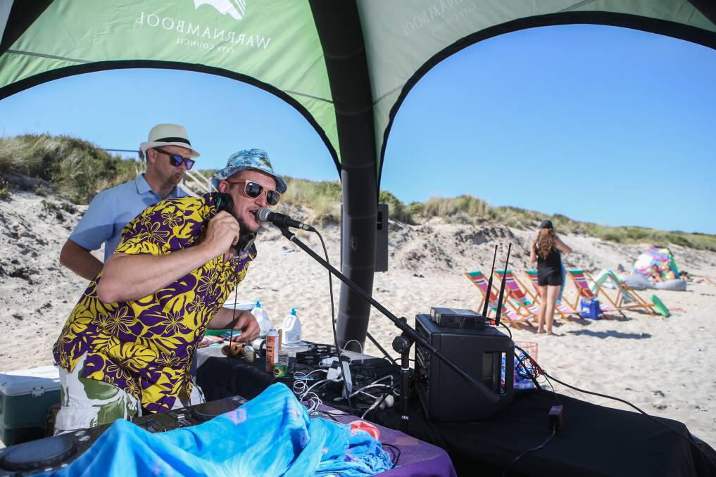 Tunes in the Dunes: Local DJs Zeb Armstrong and Jordan Lockett will entertain beachgoers with tunes at McGennans Beach as part of the Beachfest program.