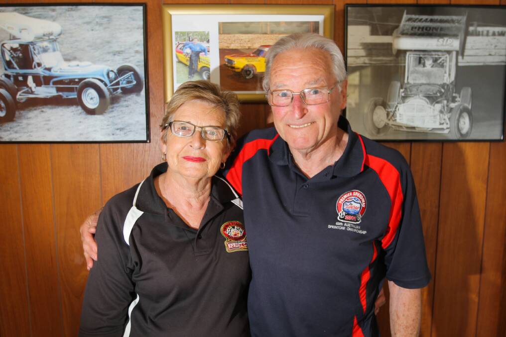 STALWARTS: Lifelong speedway fans Jean and Charlie Burley are excited for this weekend's Grand Annual Sprintcar Classic. They have been there for every running of the famous event. Picture: Morgan Hancock