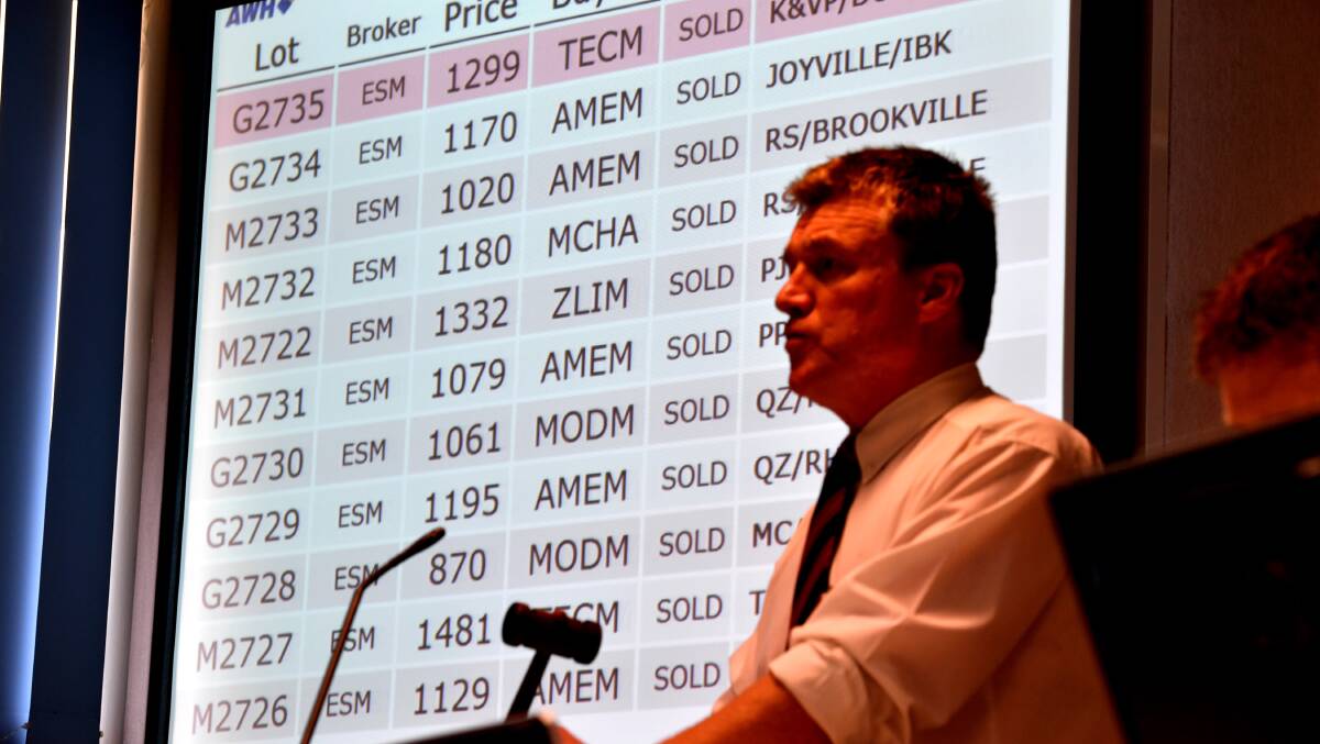 Change: A proposed digital wool selling platform would shake up the open cry auction system, pictured, the current principal selling method.
