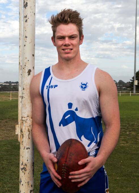 FRESH FACE: Brad Rees has joined Russells Creek from Hampden club Cobden. Picture: Susie Giese