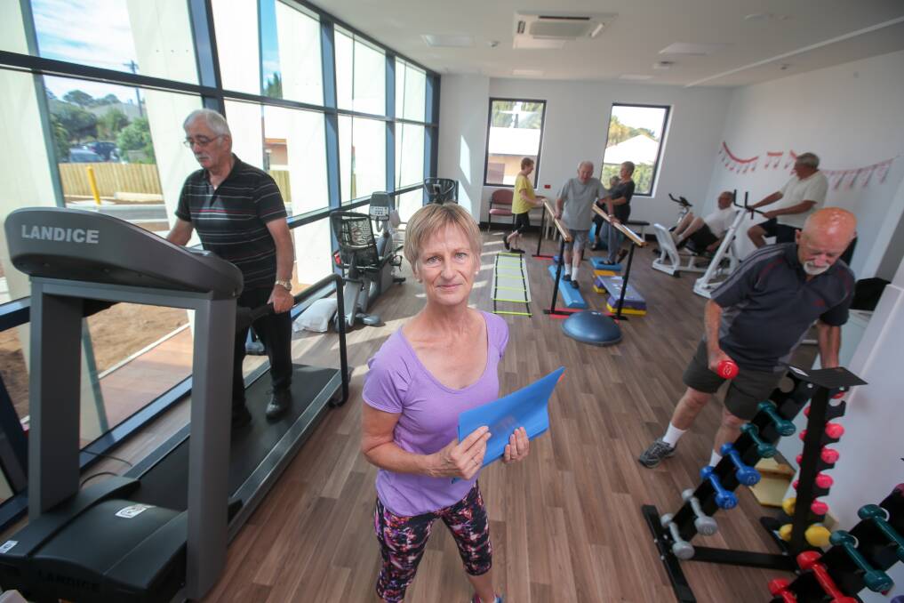 Julie Hall, Allied Health assistant and fitness instructor, is happy to be starting the physiotherapy gym in the new facility at the Port Fairy community health centre.