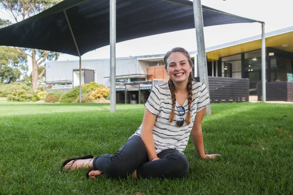 WELCOME: Adelaide's Nadia Thredgold has uprooted her life and begun studying at Deakin University in Warrnambool after being offered a scholarship. Picture: Amy Paton