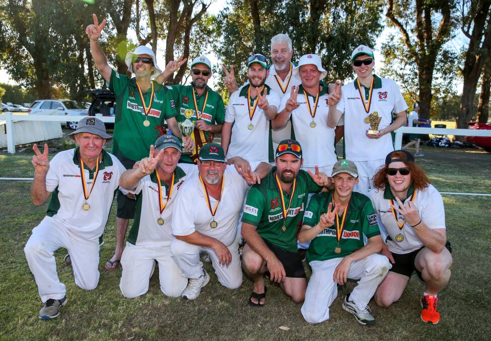 BACK-TO-BACK: Grassmere Cricket Association C grade premiers Killarney defeated Wangoom in a thriller on Sunday. Picture: Rob Gunstone