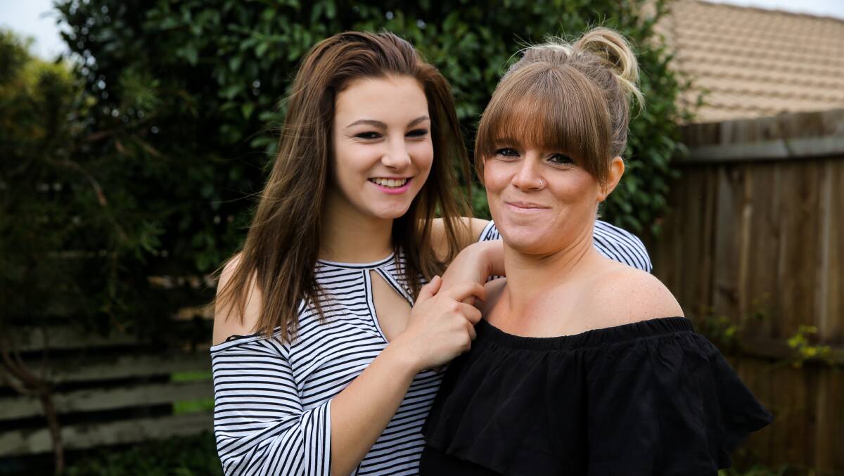 TENSE WAIT: Rachael Sealey, right, hopes to receive a donor kidney. She hopes her daughter Talia, 15, isn't affected by the hereditary disease. Picture: Rob Gunstone