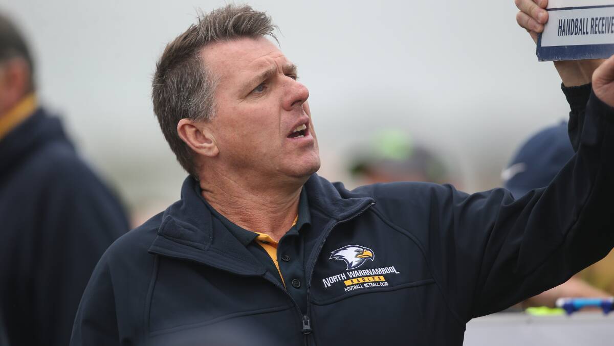 SEARCHING: North Warrnambool Eagles co-coach Graeme Twaddle says his team must find a way to get better reward for its forward entries.