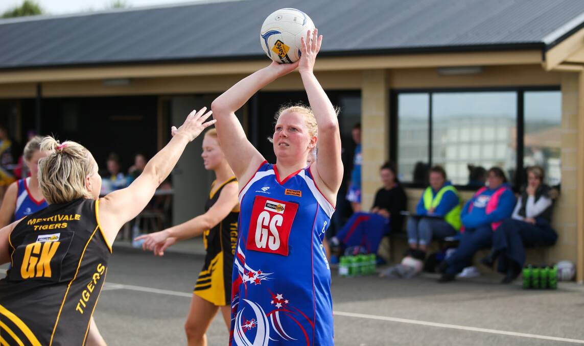 PROUD LEADER: Panmure coach Steph Jamieson, pictured playing against Merrivale earlier this season, was rapt with her team's efforts against South Rovers.