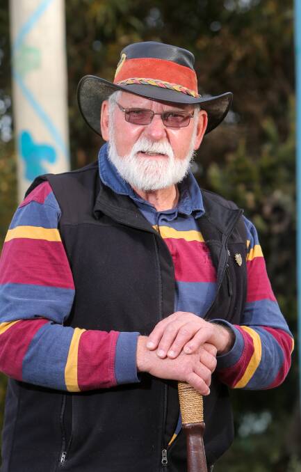 Telling his story: Local indigenous elder Robbie Lowe Senior stands at Swan Reserve and says change has been too slow coming. Picture: Rob Gunstone