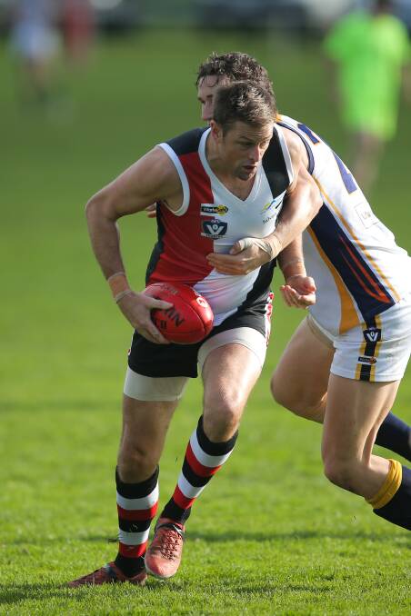 BREAKING THROUGH: Koroit's Ethyn Zimmer will play his 100th senior match for the club on Saturday.