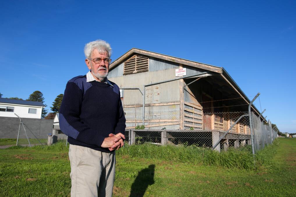 Port Fairy's Marten Syme wants to see the Moyne Shire develop a plan for the Port Fairy Railway Shed. Picture: Rob Gunstone
