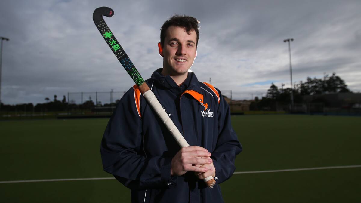 LOCAL HOPE: Cale Rout is one of three Warrnambool hockey players in the Victoria Country team for the national titles. Picture: Morgan Hancock