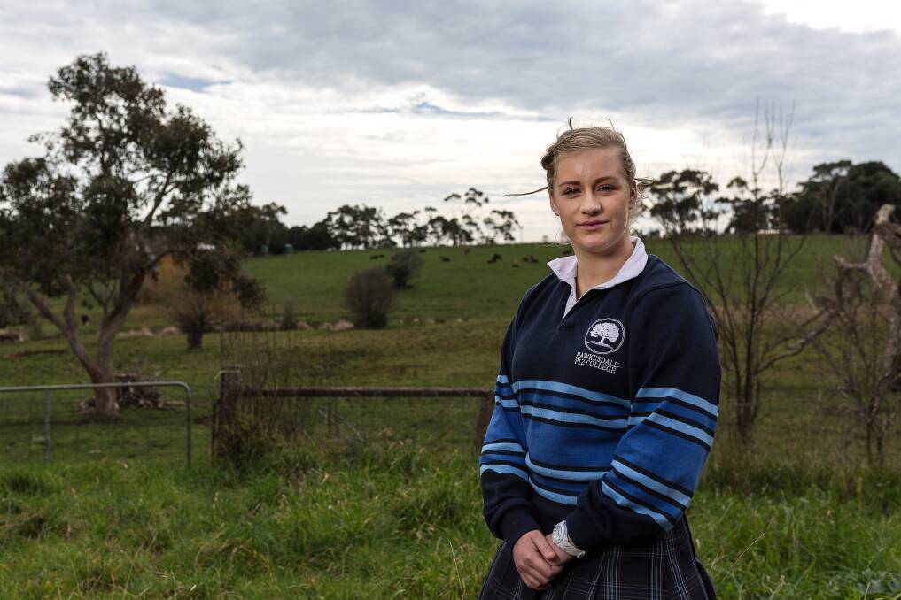 FORWARD: Year 12 VCE/SBA student Nikki Milgate enjoys learning about agriculture and plans on doing an ADF gap year in 2018.