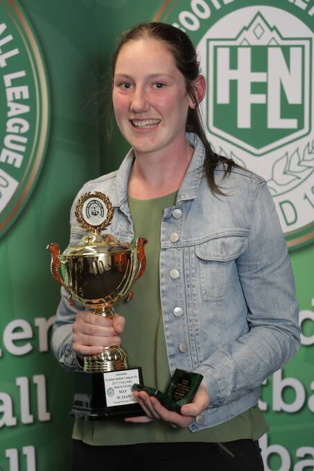 13 AND UNDER: Terang Mortlake defender May Suhan, 13, was deemed the best in her Hampden league age group. Pictures: Morgan Hancock