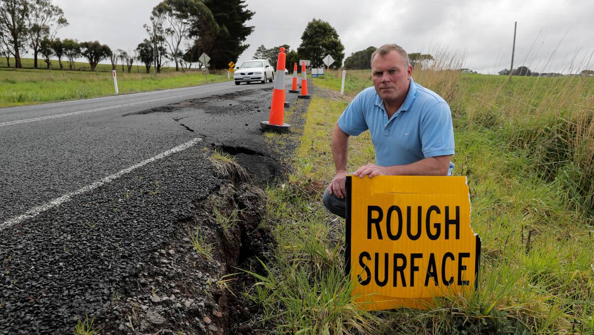 Former police officer and Corangamite Shire councillor Simon Illingworth has compiled a report on examples and solutions of road issues on and around the Great Ocean Road. Picture: Rob Gunstone