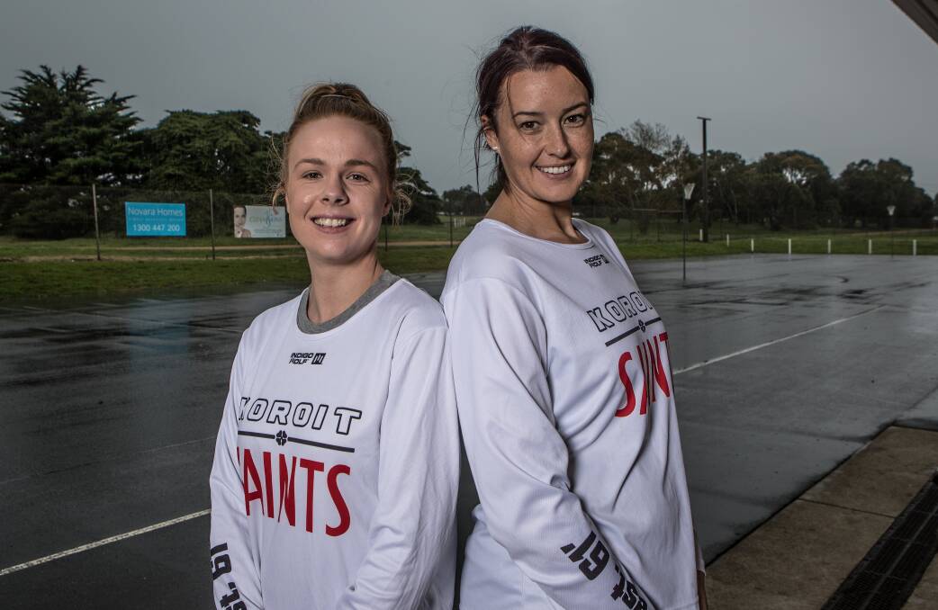 UP FOR THE TEST: New Koroit co-coaches Carly Pulling and Jess O'Connor are looking forward to their first season in charge at Victoria Park. Picture: Christine Ansorge