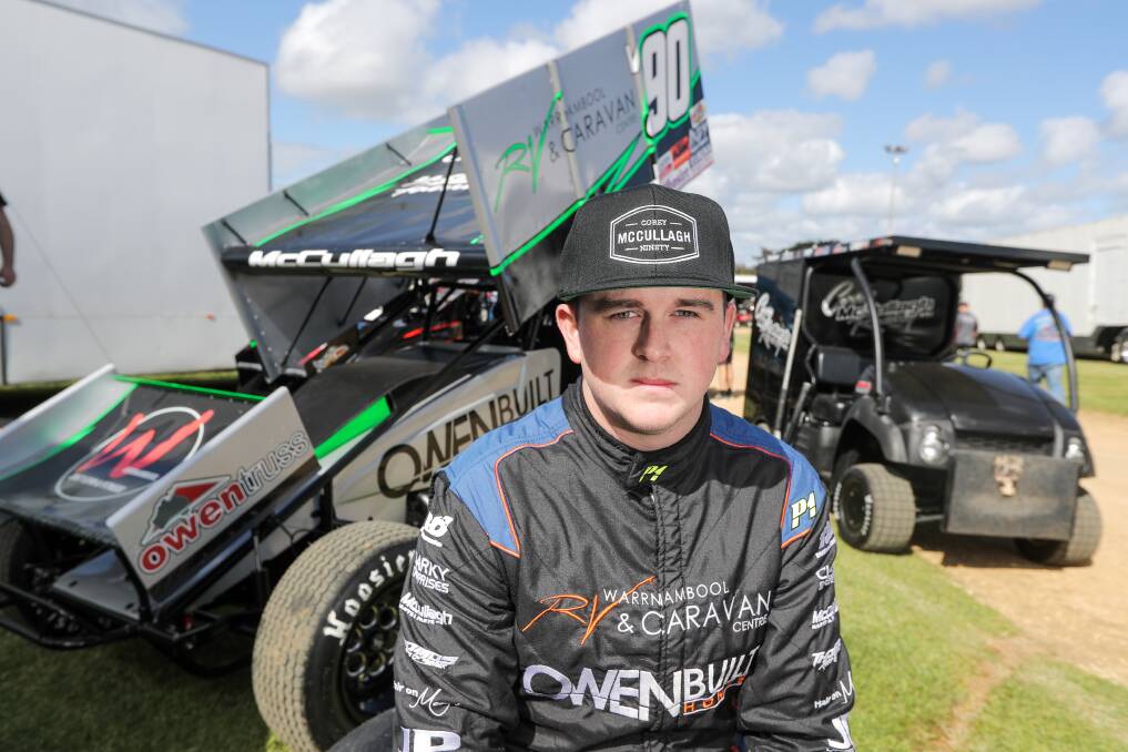 STRONG START: Warrnambool's Corey McCullagh is in career-best form and hopes to make a mark at the South West Conveyancing Grand Annual Sprintcar Classic. Picture: Rob Gunstone