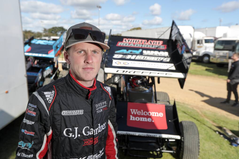 INJURY COMEBACK: Warrnambool driver Jye O'Keeffe is racing again after a back fracture. Picture: Rob Gunstone