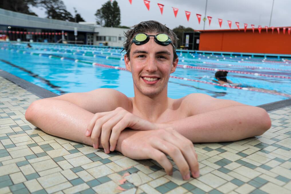SPRINTER: Hamilton's Sebastian Christie-Crane, 16, has been selected to swim for the Victorian team at the Pacific School Games in Adelaide. Picture: Rob Gunstone