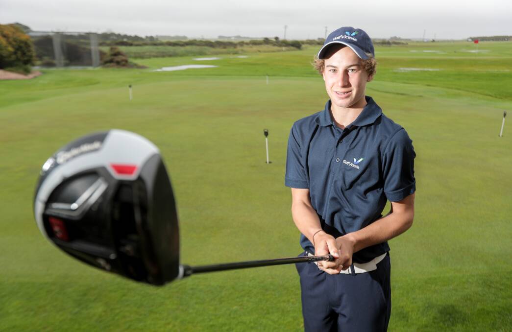 ON TARGET: Warrnambool teenager Noah Best took a step forward in his fledgling golf career on Sunday, winning the Port Fairy matchplay championship. Picture: Rob Gunstone