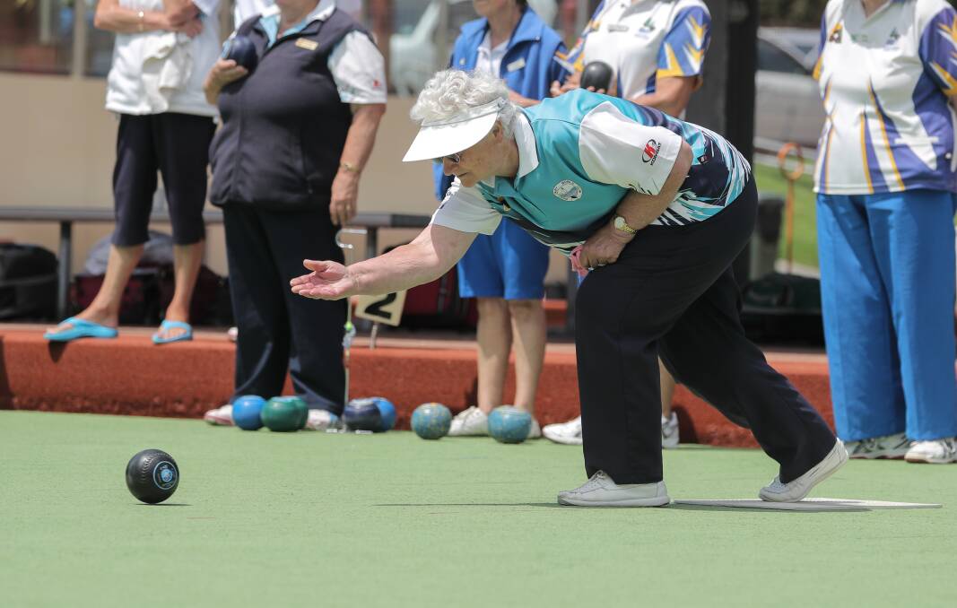 STEP UP: Port Fairy skip Kaye Miller releases her bowl in Port Fairy Gold's win over Warrnambool Gold. Picture: Rob Gunstone