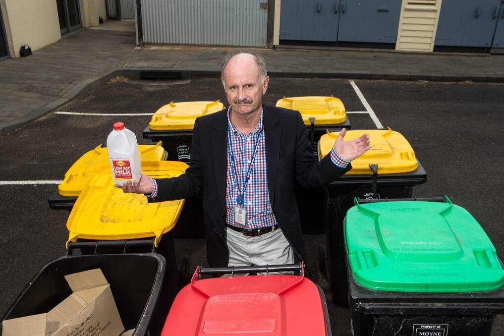 Looking for answers: Moyne Shire director of sustainable development Oliver Moles is concerned about where our recycling will end up now that China will no longer accept it. Picture: Christine Ansorge