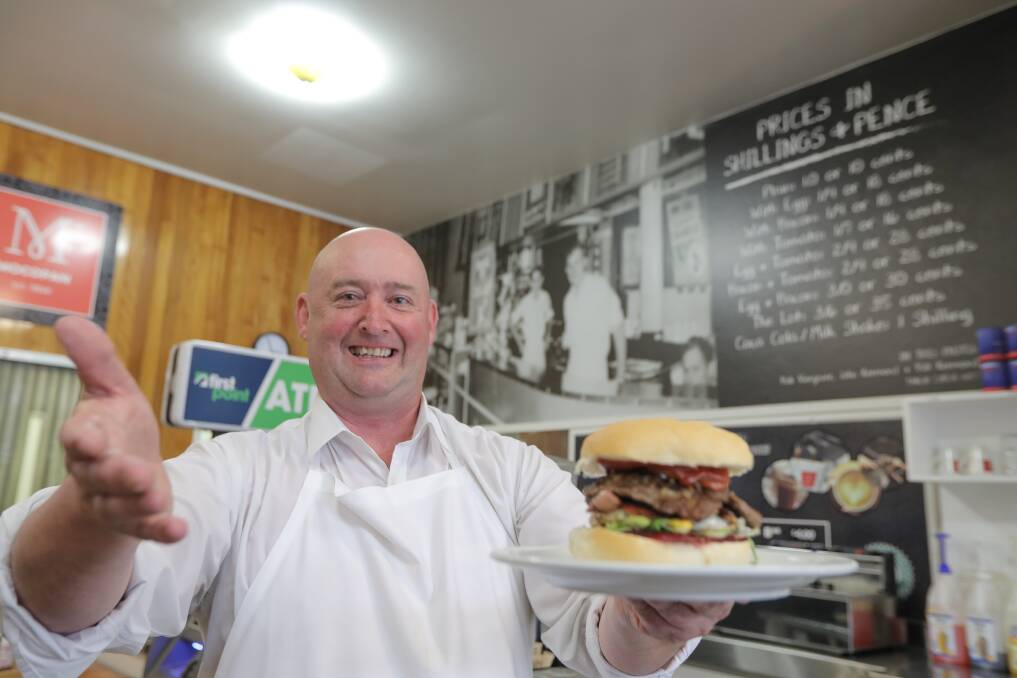 ALL SMILES: Kermond's Hamburgers owner Brett Healey is celebrating after his burgers were named the best in Warrnambool. Picture: Rob Gunstone