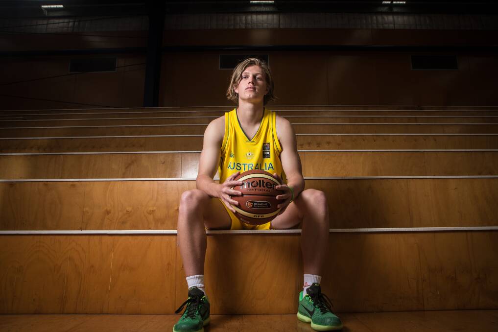 GAME FACE: Warrnambool teenager and Australian basketballer Jay Rantall is ready for his first overseas trip. Pictures: Christine Ansorge