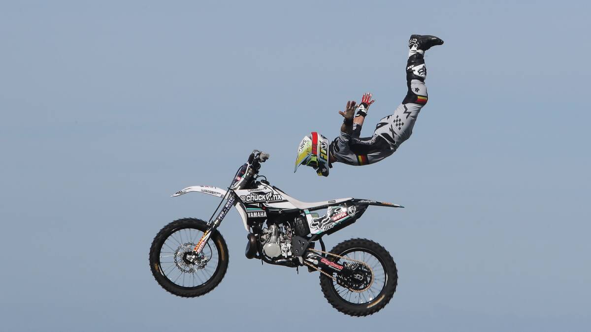 Adrenaline: The thrill-seeking stylings of the Nitro Circus are coming to Warrnambool's Reid Oval on April 14 for a much-anticipated show. Picture: Robert Peet