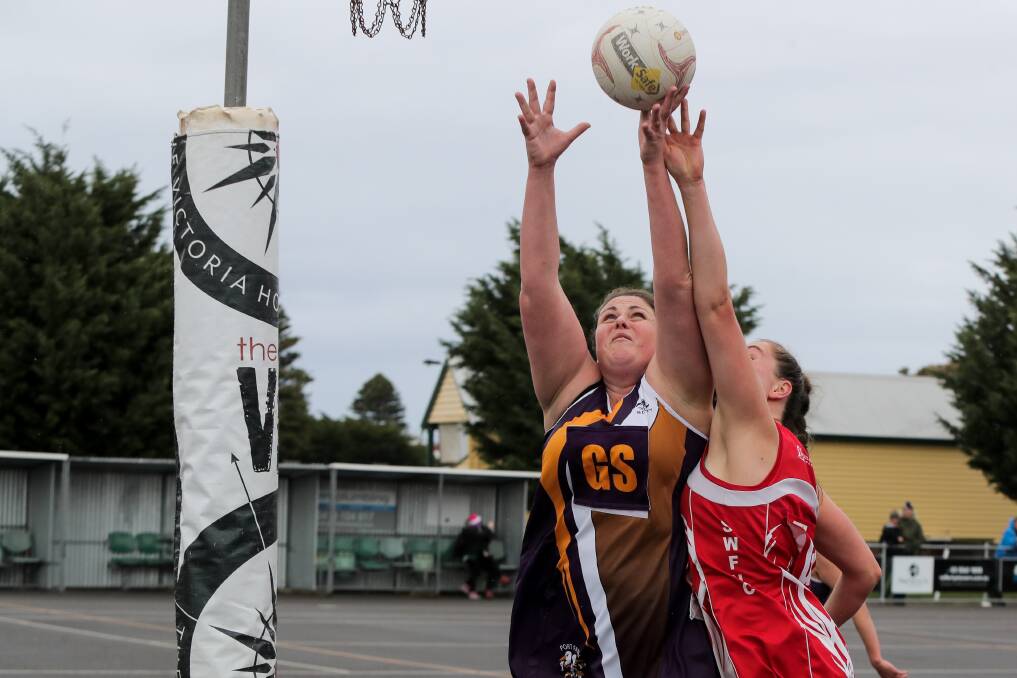 New recruit: Narelle Marsden (left) has joined Camperdown after playing for both Port Fairy and Allansford in 2018. Picture: Rob Gunstone
