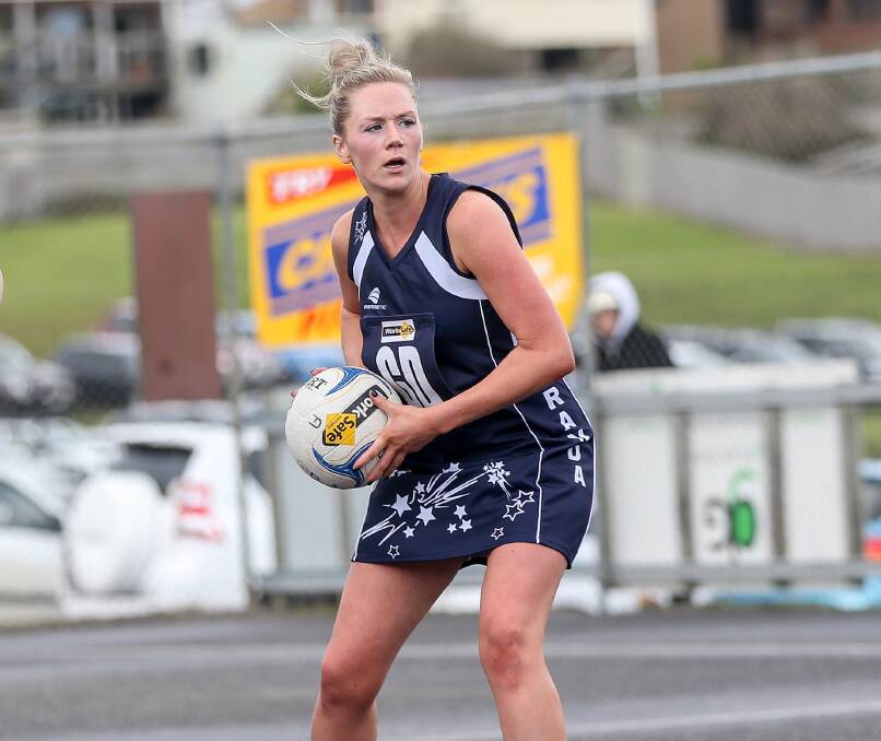 IN CONTROL: Nirranda goal defence Katie Ryan was one of the Blues' best players in Saturday's qualifying final against Timboon Demons. Pictures: Christine Ansorge